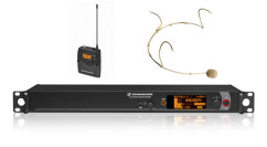 Funkmik-System 1-Kanal, Sennheiser 2000, UHF inkl. Taschensender und Headset (DPA)